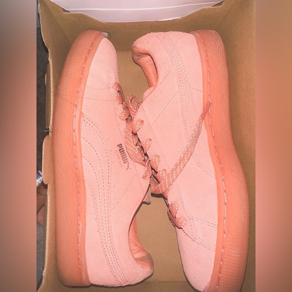 Peach Puma Sneakers